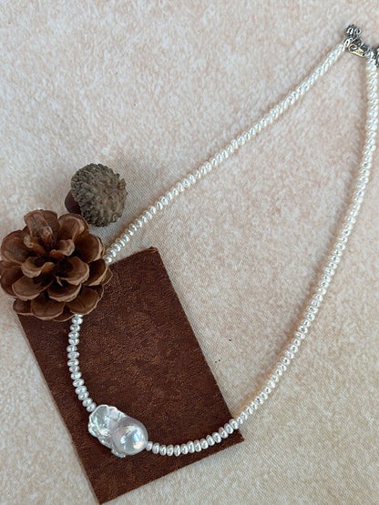 Pearl Strand with Baroque Necklace