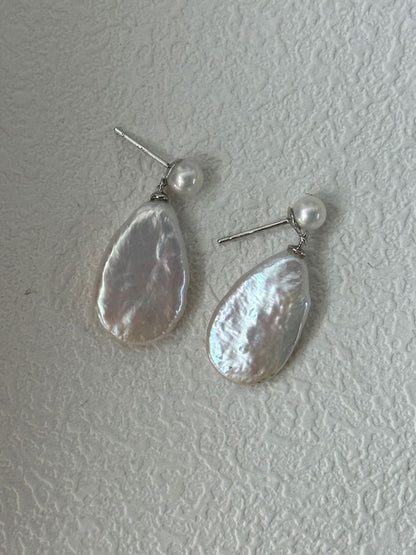 Teardrop Baroque Drop Earrings