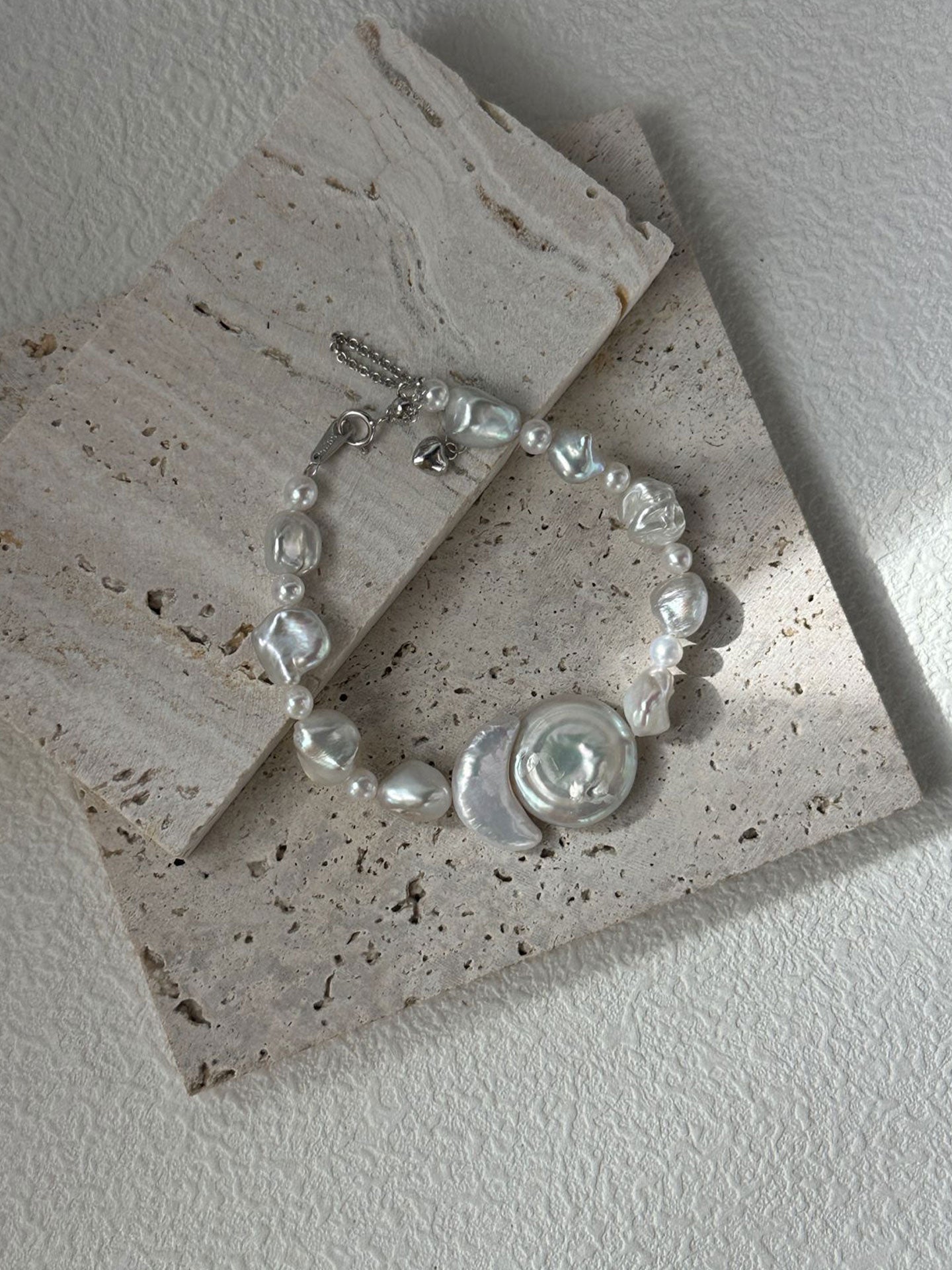 Sun & Moon Baroque Pearl Bracelet
