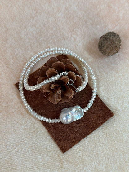 Pearl Strand with Baroque Necklace