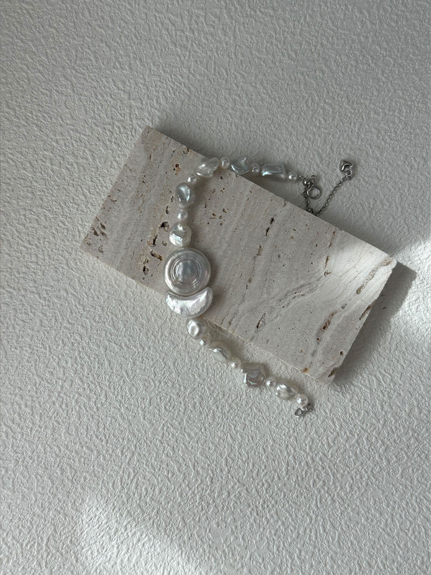Sun & Moon Baroque Pearl Bracelet