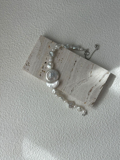 Sun & Moon Baroque Pearl Bracelet
