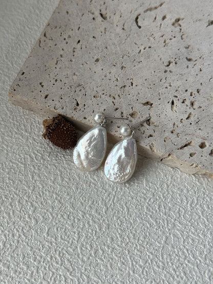 Teardrop Baroque Drop Earrings