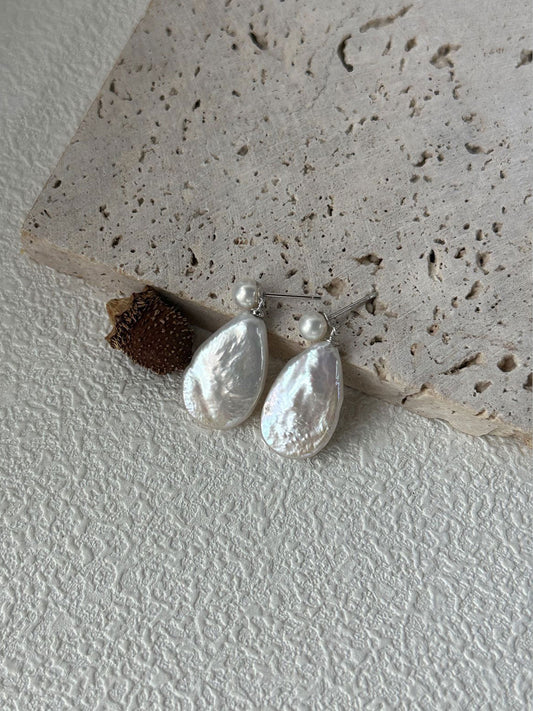 Teardrop Baroque Drop Earrings