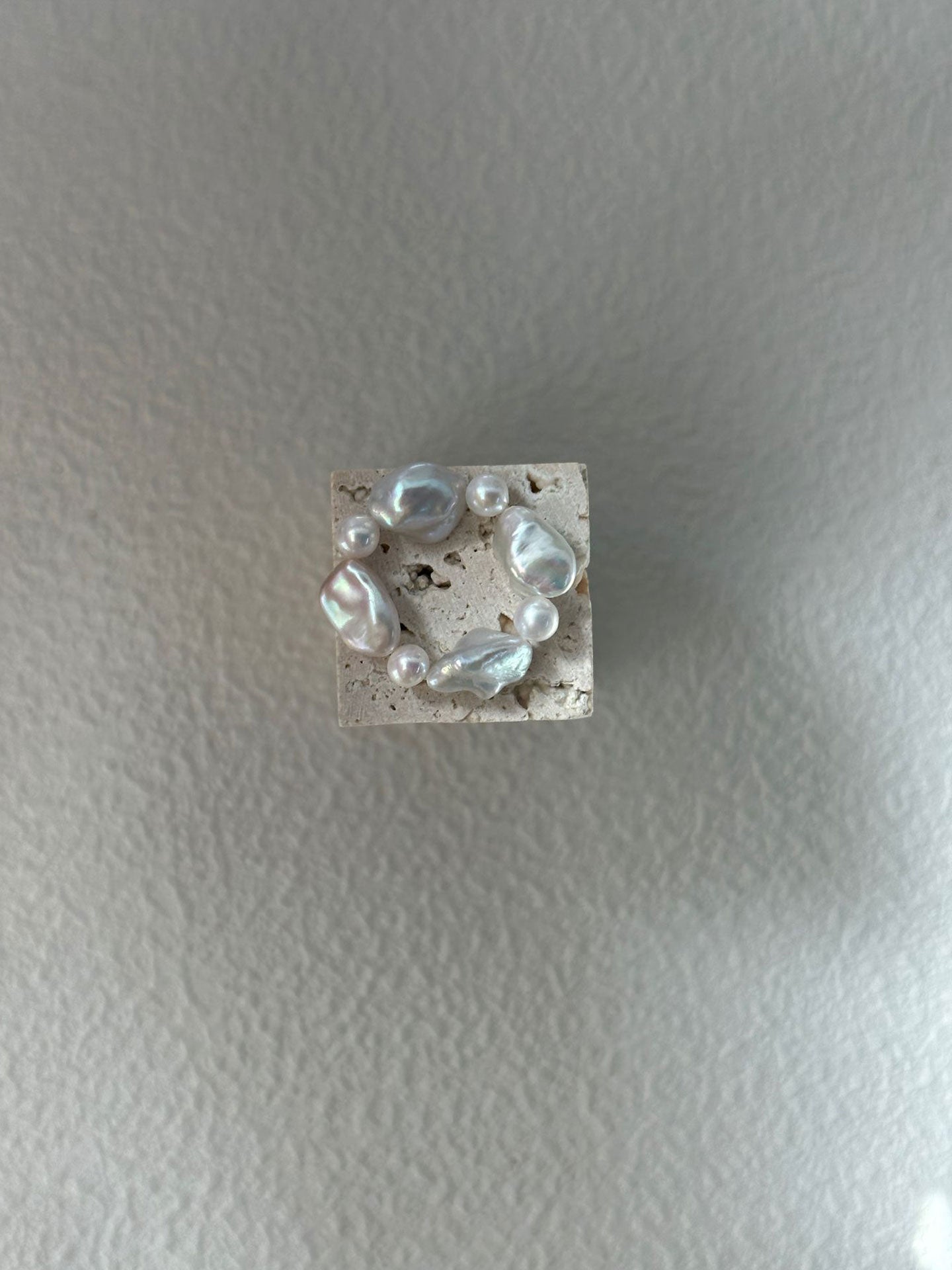 Little Pearl & Baroque Stretch Ring
