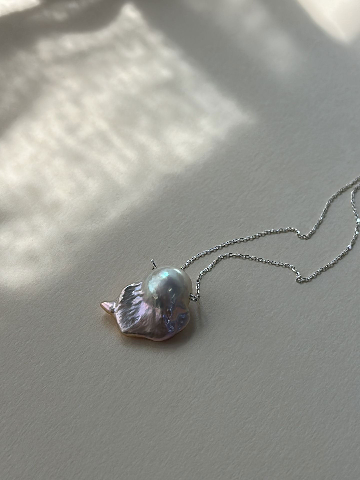 Fishtail Baroque Pearl S925 Silver Necklace