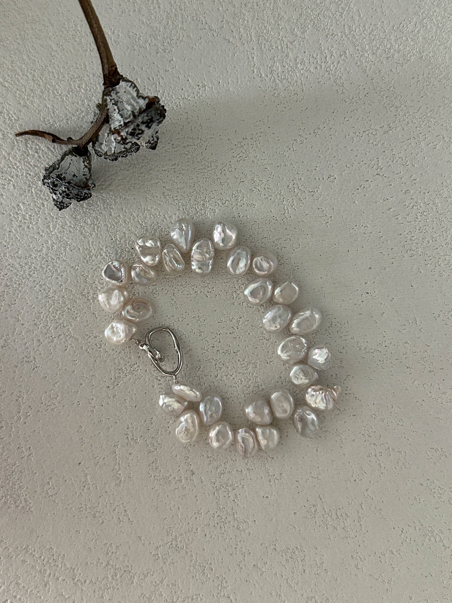 Irregular Keshi Pearl Bracelet