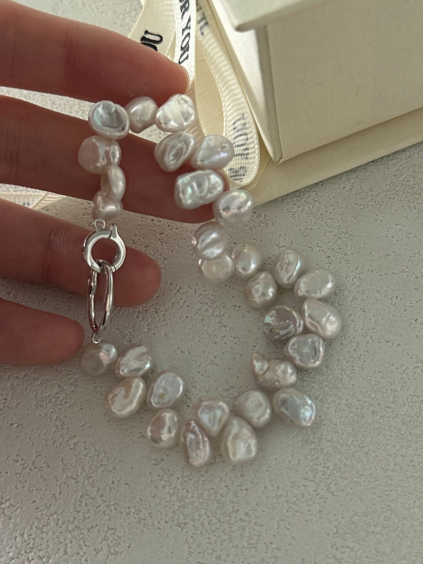 Irregular Keshi Pearl Bracelet