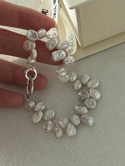 Irregular Keshi Pearl Bracelet