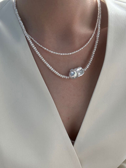 Pearl Strand with Baroque Necklace