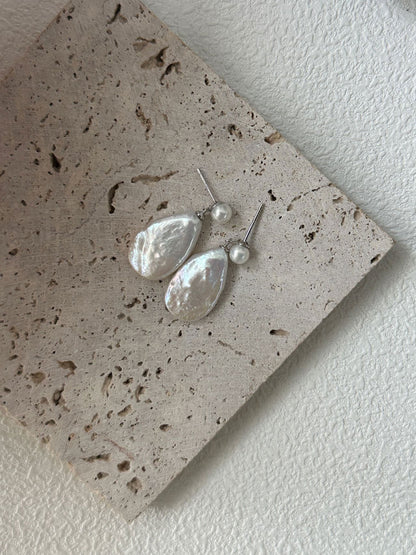 Teardrop Baroque Drop Earrings