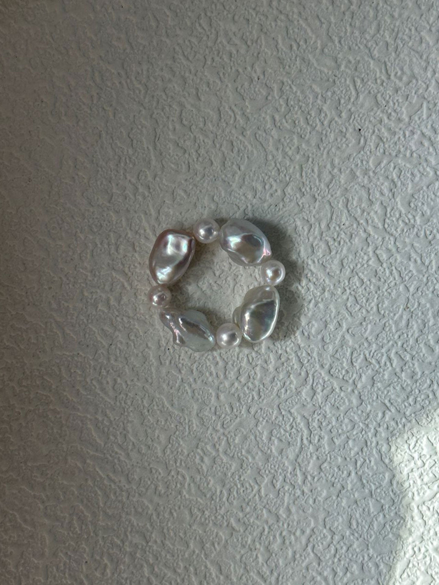 Little Pearl & Baroque Stretch Ring