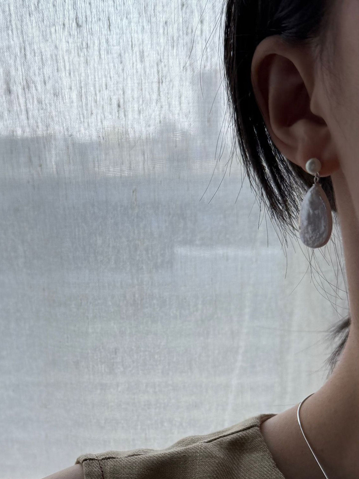 Teardrop Baroque Drop Earrings