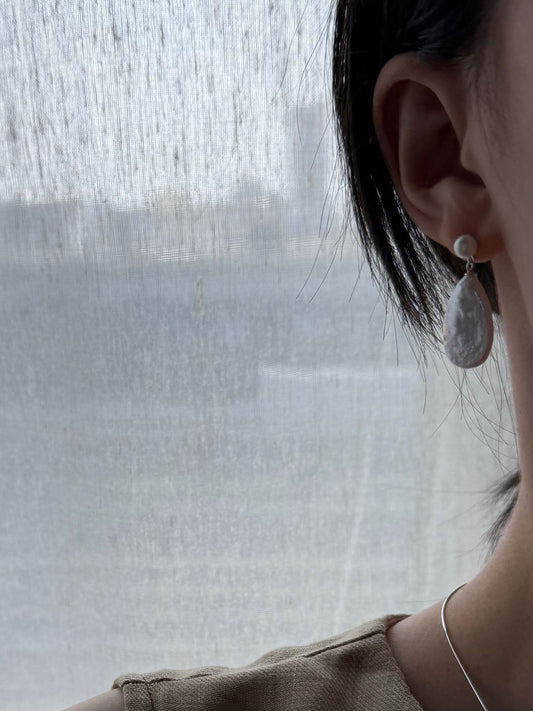 Teardrop Baroque Drop Earrings
