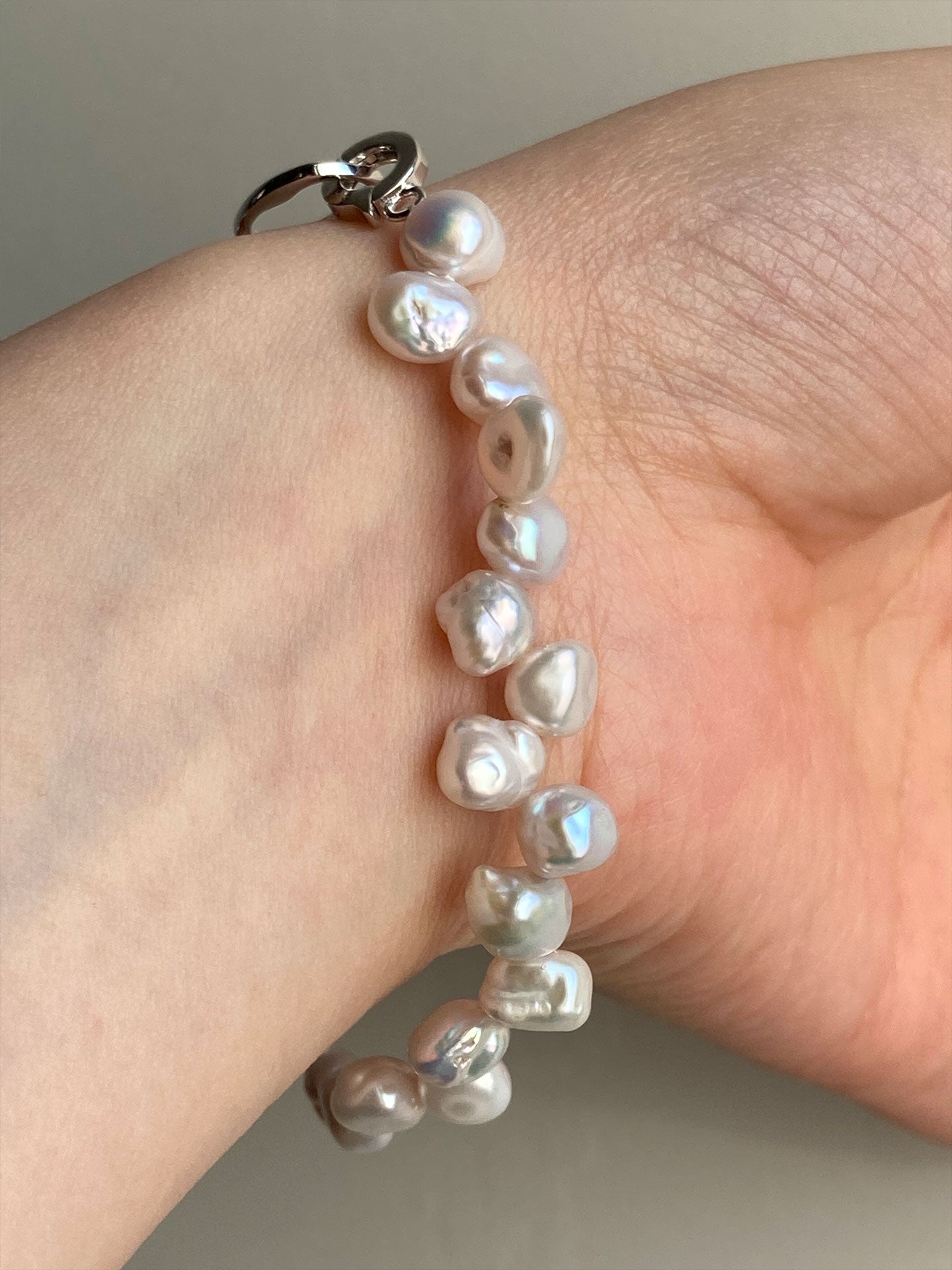 Irregular Keshi Pearl Bracelet